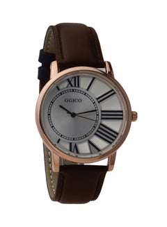 men Leather Analog Watch GG2660458