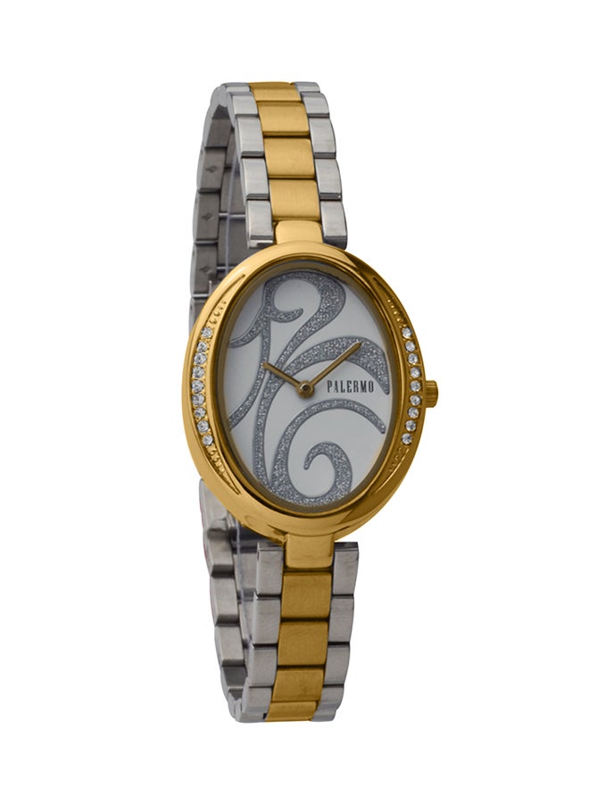 باليرمو ساعة يد بعقارب من الإستانليس إستيل طراز رقم PL088786 women