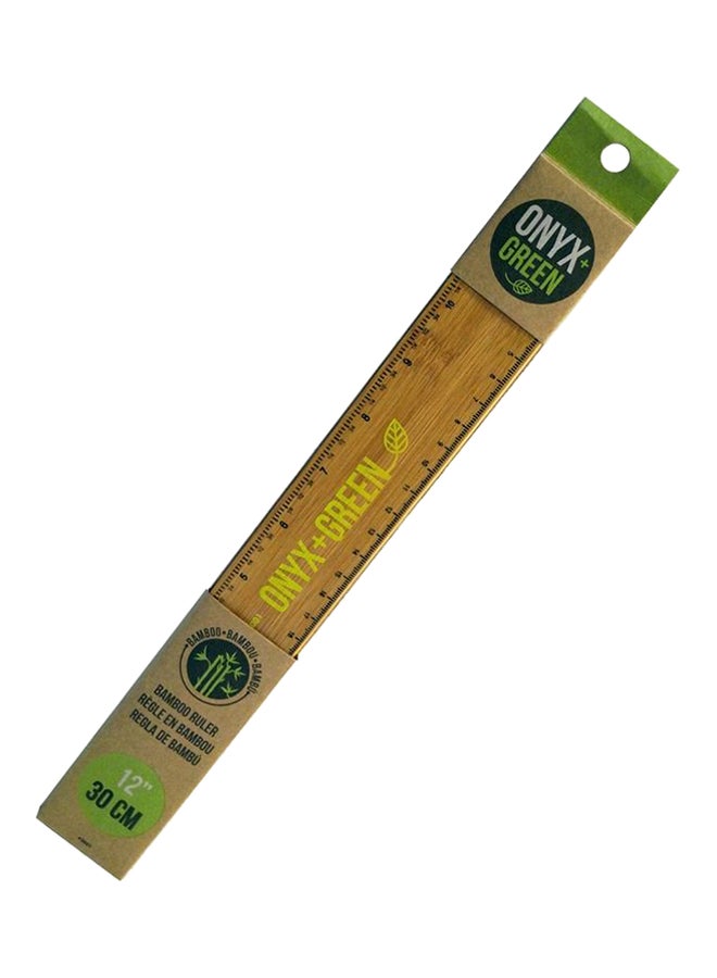 Eco Friendly Ruler 12" Brown