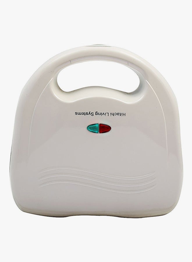 هيتاشي ماكينة صنع السندويشات بقوة 700 وات Hs-702 أبيض - Image 3