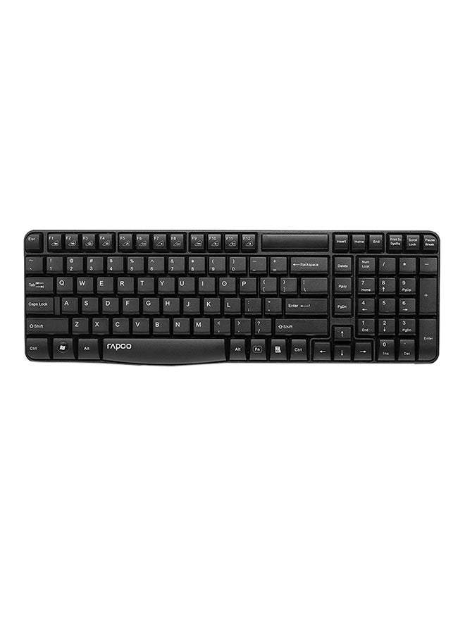 Rapoo Wireless Keyboard Black - Image 1