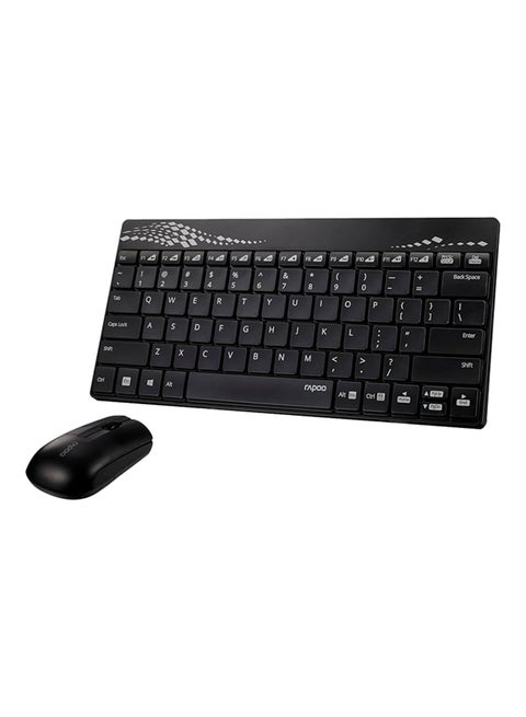 Wireless Mouse And Keyboard Set Black