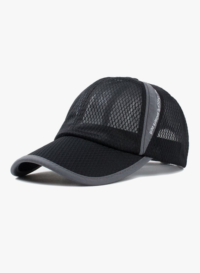 Generic - Mesh Material Design Outdoor Baseball Cap Black/Grey - Image 1