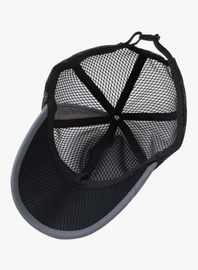 Generic - Mesh Material Design Outdoor Baseball Cap Black/Grey - Image 1