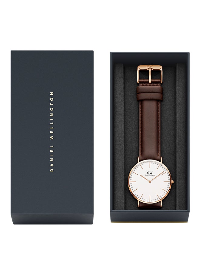 DANIEL WELLINGTON Men's Classic   Bristol Water Resistant Analog Watch DW00100009 - Image 3
