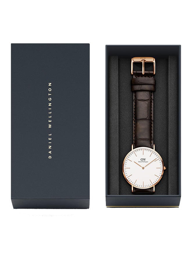 DANIEL WELLINGTON Men's Classic   York Water Resistant Analog Watch DW00100011  - Image 4