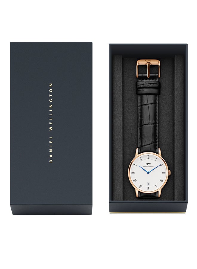 DANIEL WELLINGTON Men's Dapper Reading Leather Analog Watch DW00100107 - Image 3