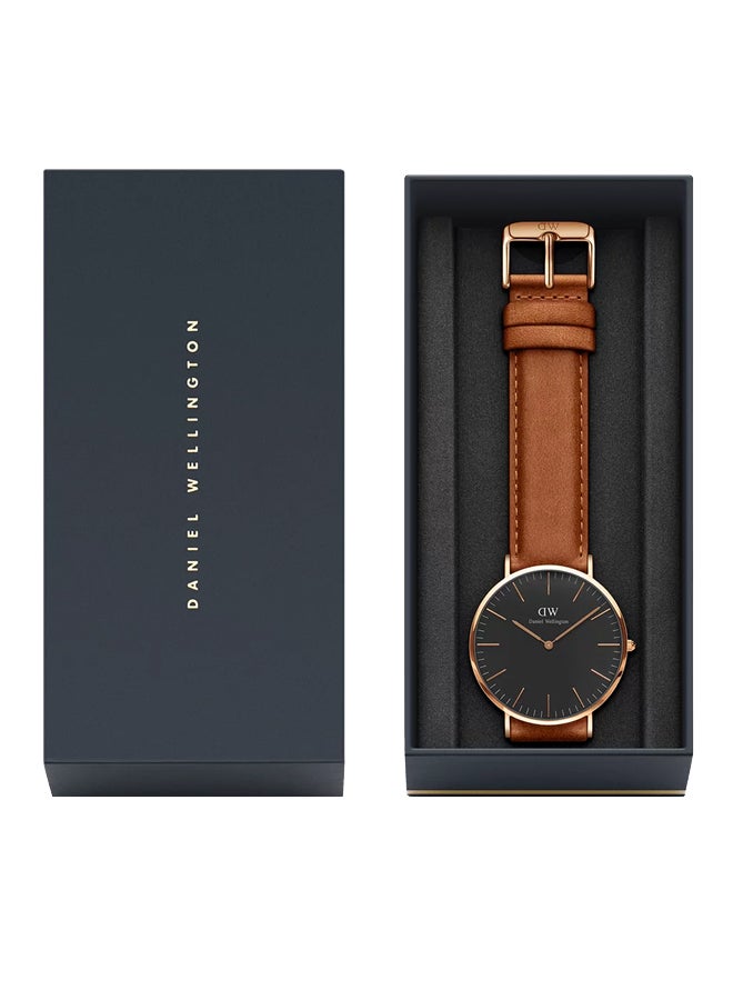 DANIEL WELLINGTON Men's Classic Black St Mawes Water Resistant Analog Watch DW00100126 - Image 4