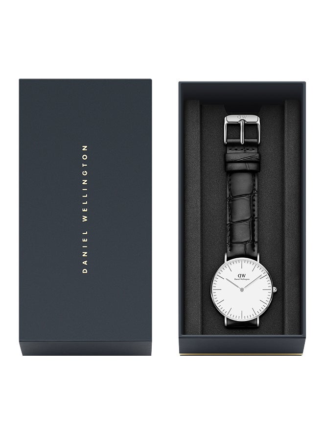 DANIEL WELLINGTON Women's Petite Reading Water Resistant Analog Watch DW00100147 - 36 mm - Black  - Image 3