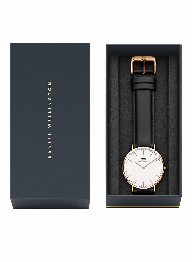 DANIEL WELLINGTON Men's Classic   Sheffield Water Resistant Analog Watch DW00100007  - Image 4