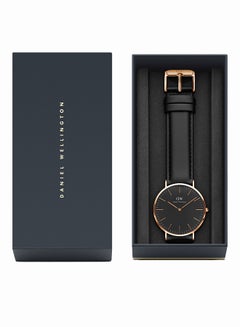 DANIEL WELLINGTON Men's Classic Black Sheffield Water Resistant Analog Watch DW00100127  - Image 3
