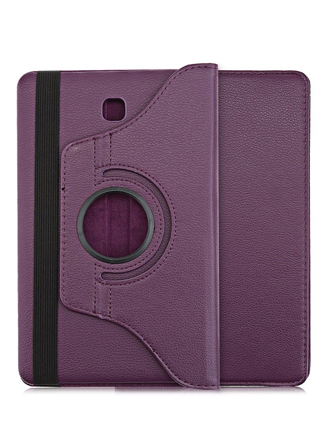 Lichee Pattern Smart Case Cover Stand For Samsung Galaxy Tab E 9.6 T560/T561 Purple