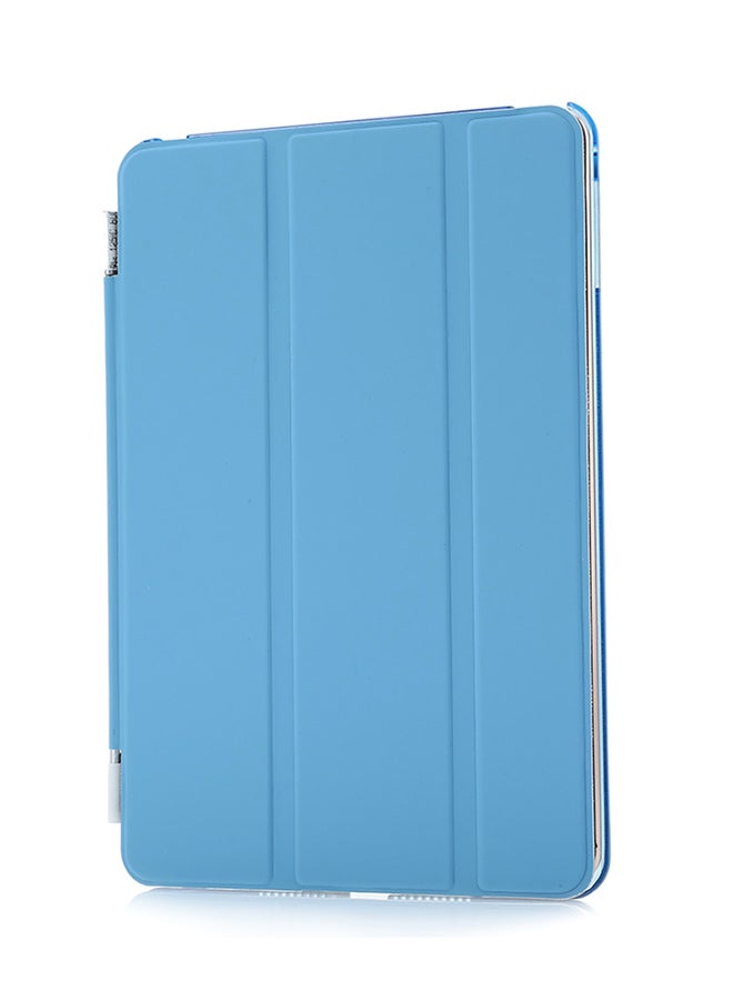 Slim Flip Magnetic Leather Smart Hard Back Case Cover For Apple iPad Mini 4 Light blue 