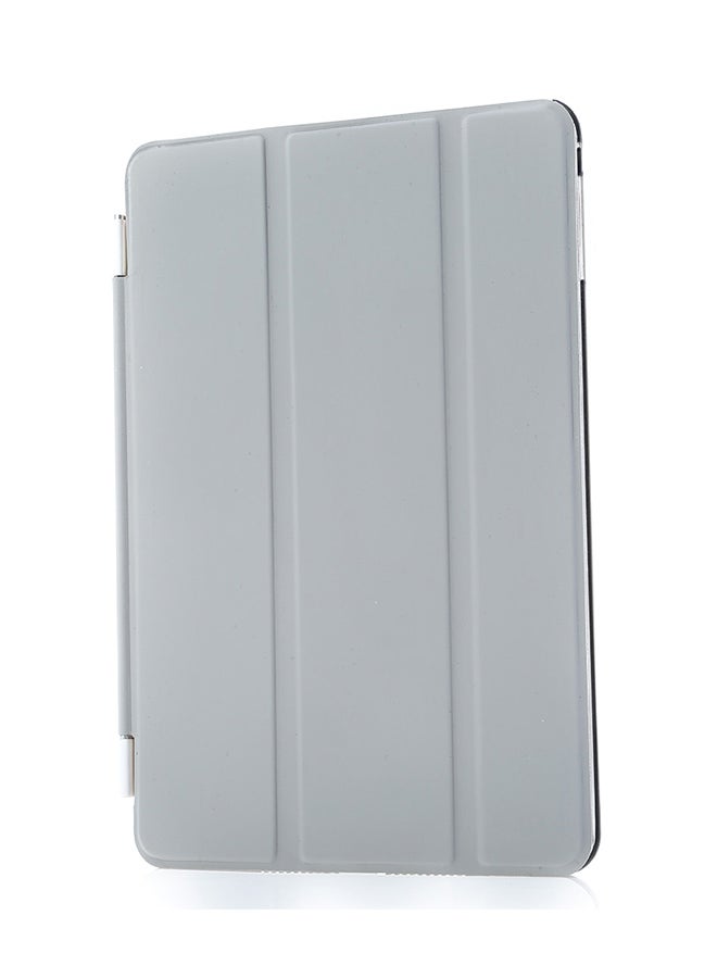 Slim Flip Magnetic Leather Smart Hard Back Case Cover For Apple iPad Mini 4 Gray