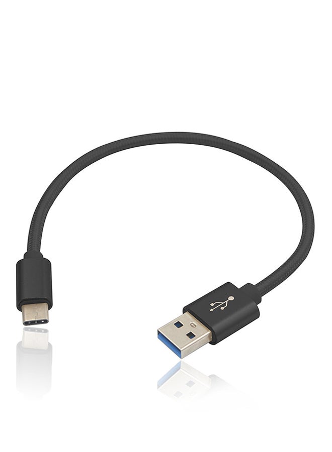 كابل شحن ومزامنة البيانات من USB 3.1 Type-C إلى USB 3.0 أسود