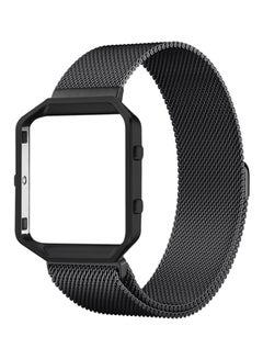 Stainless Steel Magnetic Milanese Replacement Band For Fitbit Blaze Black