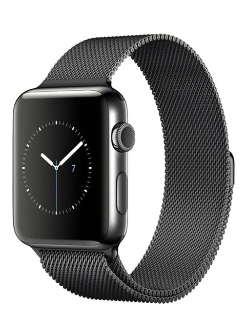 Replacement Milanese Loop Band For Apple Watch Series 3/2/1 42mm Black