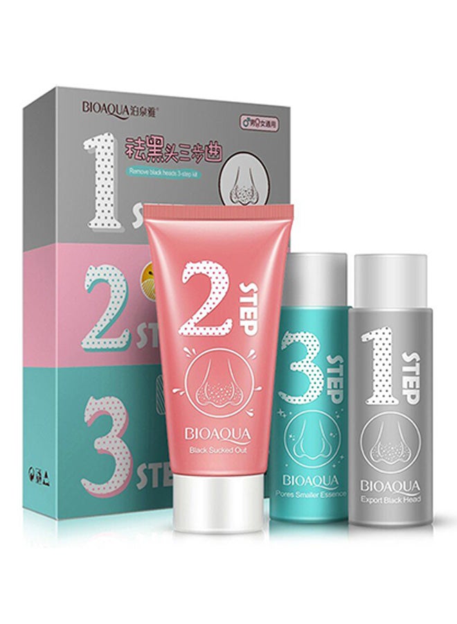 BIOAQUA 3 Step Blackhead And Acne Remover Facial Cleaning Set - Image 1