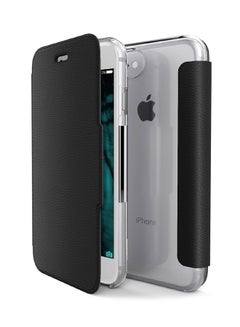 x-doria Engage Folio Flip Case Cover For Apple iPhone 7 Black/Clear 