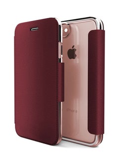 x-doria Engage Folio Lux Flip Case Cover For Apple iPhone 8 Red 