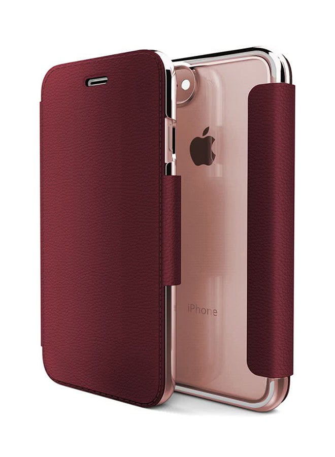 x-doria Engage Folio Lux Flip Case Cover For Apple iPhone 8 Red 