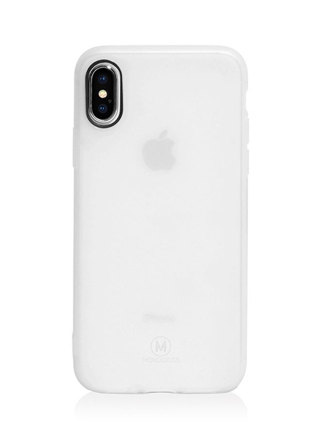 Lucid Shock Back Case Cover For Apple iPhone X White