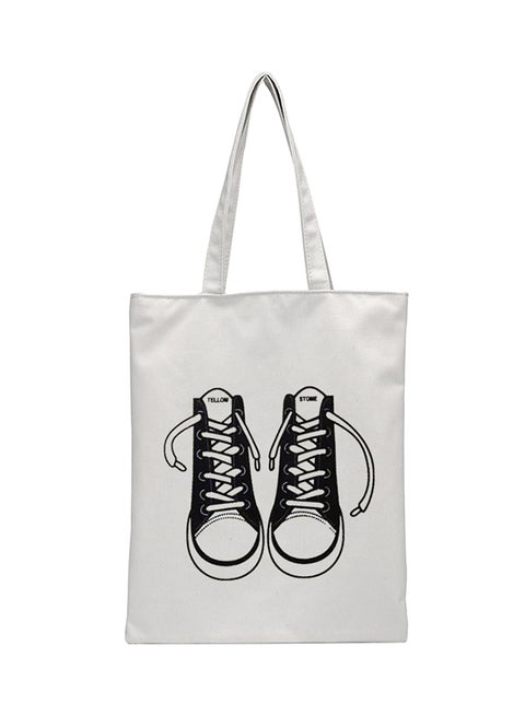 Canvas Shopper Bag White