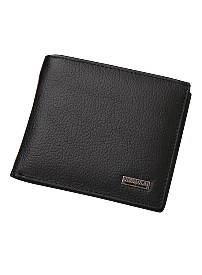 Bluelans Luxury Bifold Short Wallet Black 