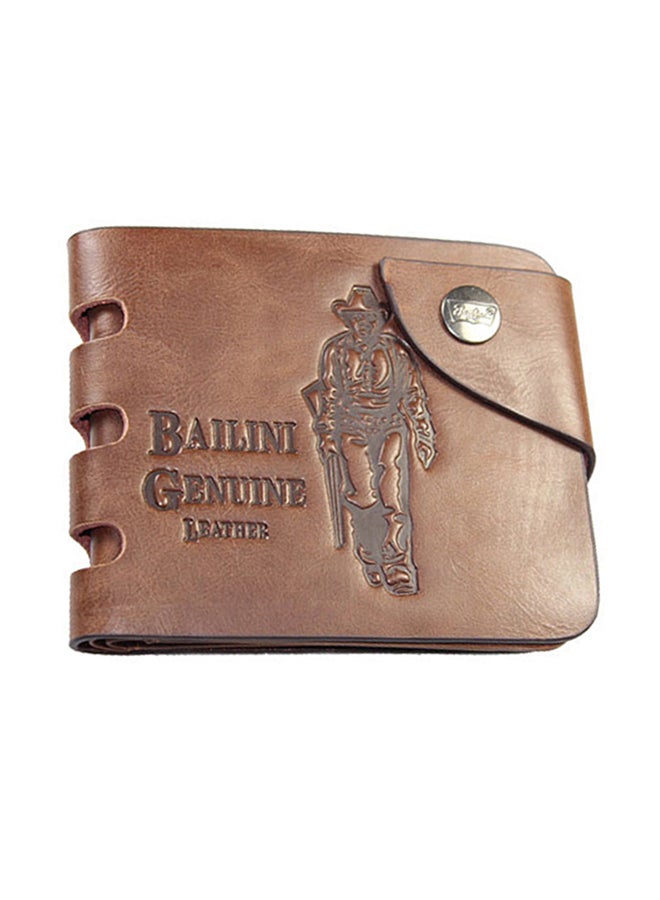 Bluelans Vintage Billfold Wallet Brown - Image 1