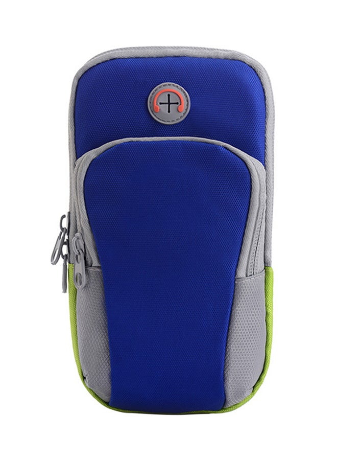 Bluelans Phone Holder Pouch With Earphone Hole Blue/Grey