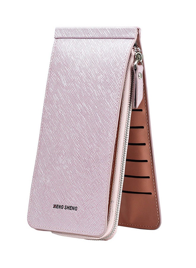 Bluelans Slim Long Card Case Holder Light Purple 