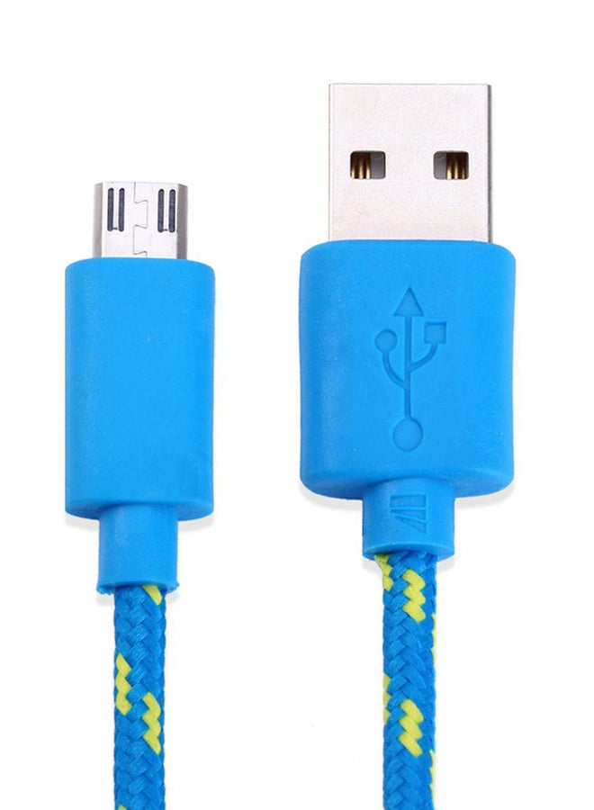 Micro USB Data Cable Blue