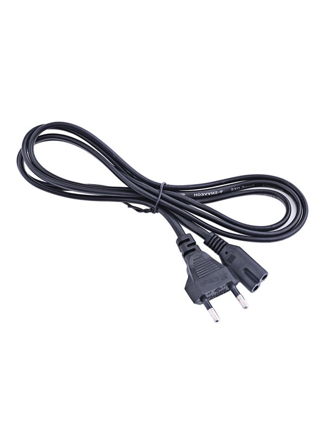 Eight Shape Tail 250V 2.5A AC Laptop Power Charger Cable Black