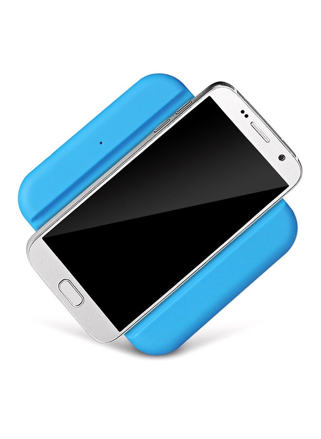 Car Qi Wireless Charger Non-slip Pad Blue 
