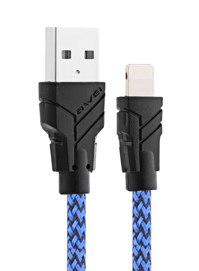 Awei 8-Pin Charging Cable For Apple iPhone Blue