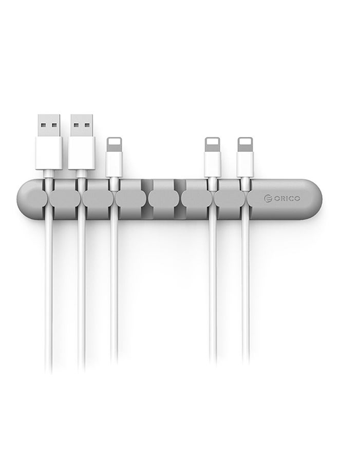 Orico Desktop Cable Storage Management Silicon Charger Wire Organizer Holder Clip Grey