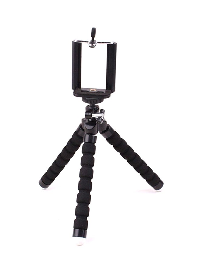 أوكتوبوس مشبك شامل بحامل ثلاثي للآيفون، الهاتف الخلوي، الكاميرا من أبل أسود