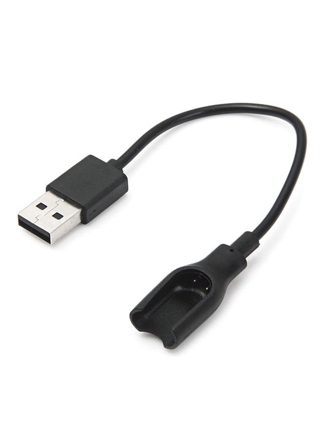 كابل شحن USB لسوار مي + السوار الذكي أسود