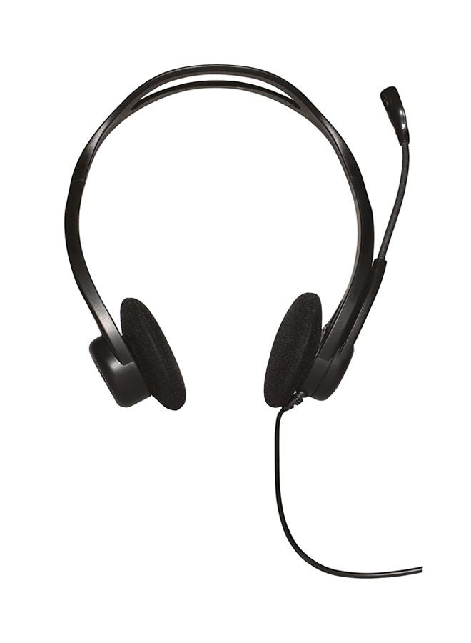 Logitech - USB Headset With Microphone Black - Image 1