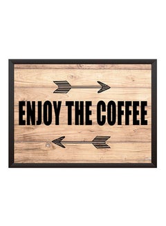 LOWHA Enjoy The Coffee Modern Wall Art Multicolour 22x32cm 