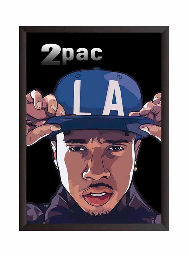 لوحة فنية بإطار خشبي أسود/ أبيض 22x32Ø³Ù†ØªÙŠÙ…ØªØ±