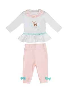 bluebell 2-Piece Sleepwear Set Beige/Pink  - Image 1