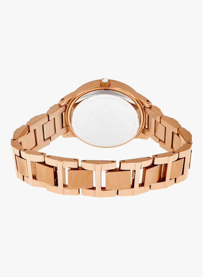 FOSSIL Women's Jesse Stainless Steel Analog Watch ES3020 - 34 mm - Rose Gold  - Image 2