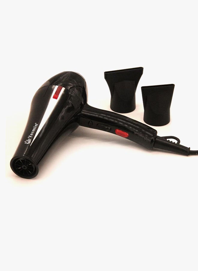 ياسمين مجفف الشعر الاحترافي من ساتين 7 أسود/أحمر - Image 1