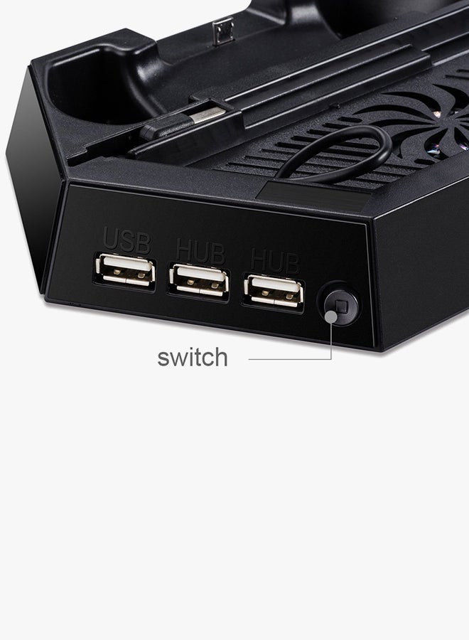 Vertical Cooling Fan Stand With Dual Charging Station For PlayStation 4 - Image 3
