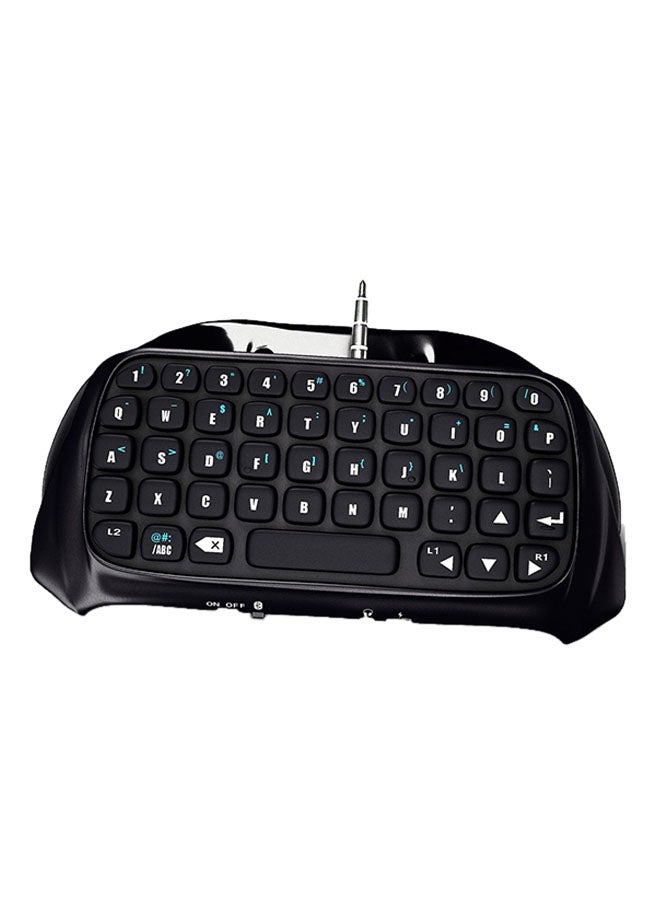 Generic Wireless Keyboard For PlayStation 4 Controller Black  - Image 1