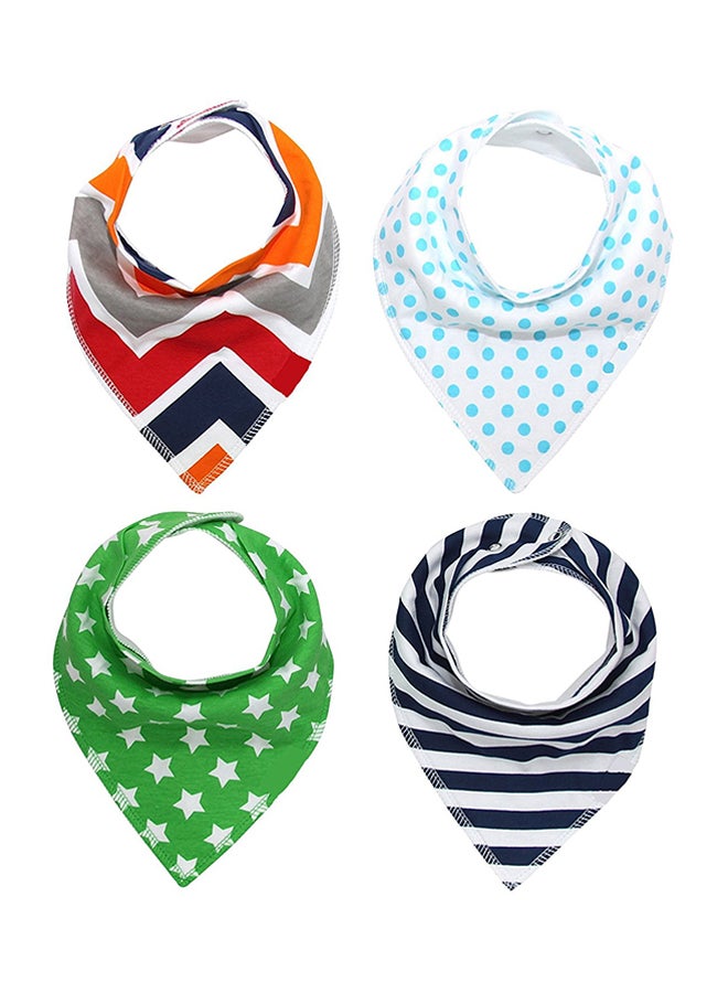 Pack Of 4 Bibs, Baby Bandana Bibs, Baby Boys Bibs For Drooling And Teething, Super Absorbent Bibs, Baby Shower Gift, Stars Ships