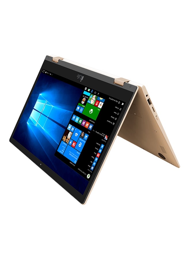 آي لايف لابتوب زيد نوت II قابل للتحويل 2 في 1 بشاشة تعمل باللمس قياس 13.3 بوصة، ومعالج إنتل آتوم/بذاكرة رام سعة 2 جيجابايت/محرك أقراص SSD بسعة 32 جيجابايت/وبطاقة رسومات إنتل HD 400 ذهبي - Image 1