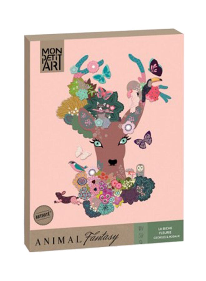 Mon Petit Animal Fantasy: Floral Deer Decorative Kit - Image 1