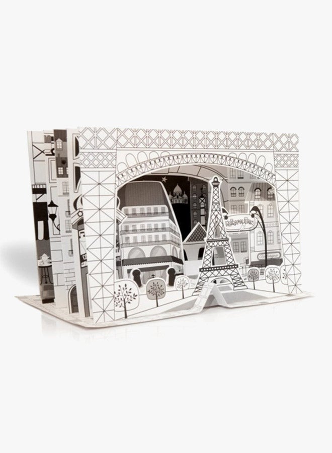 Mon Petit 3D Colour Paris City Colouring Book Multicolour - Image 2